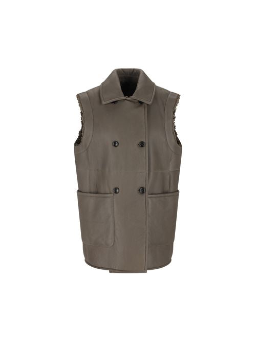 Gilet realizzato in montone