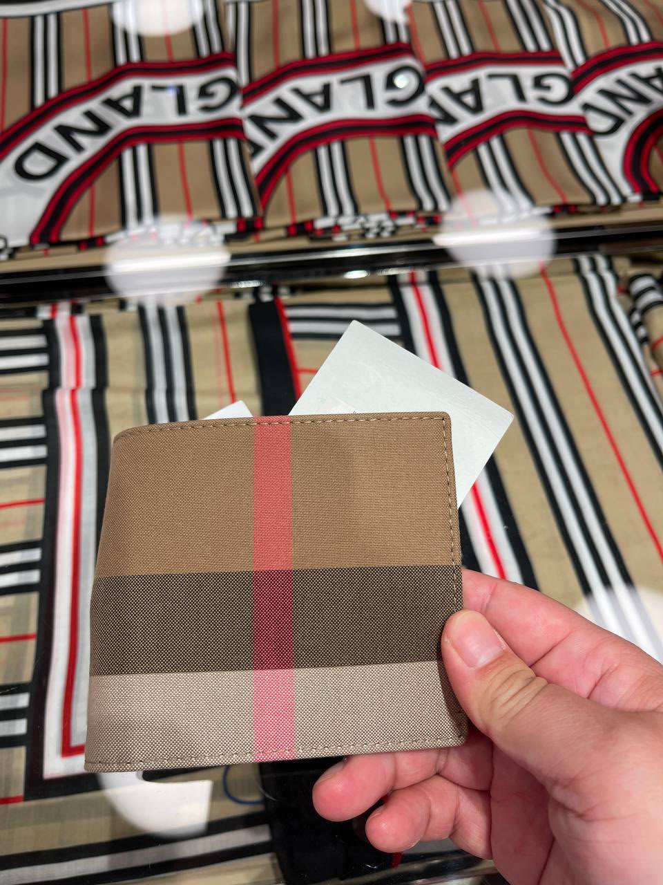 Vintage Check E-canvas Bifold Wallet