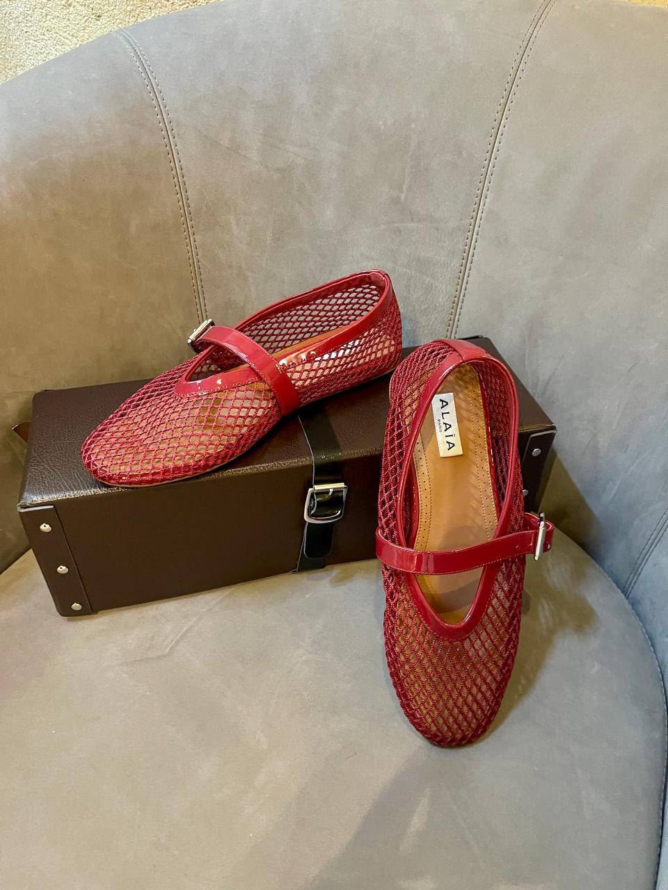 Fishnet Ballet Flats
