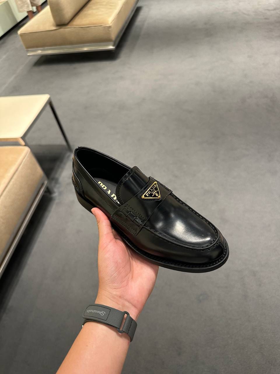 Brushed Leather Loafers
