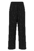 Micro sequin pinstripe pants