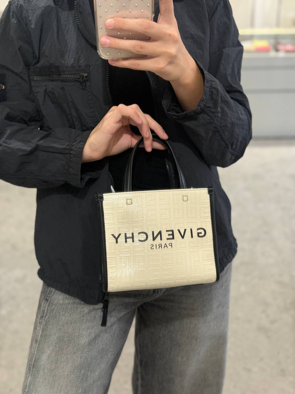 G-Tote Small in Canvas with 4G Pattern