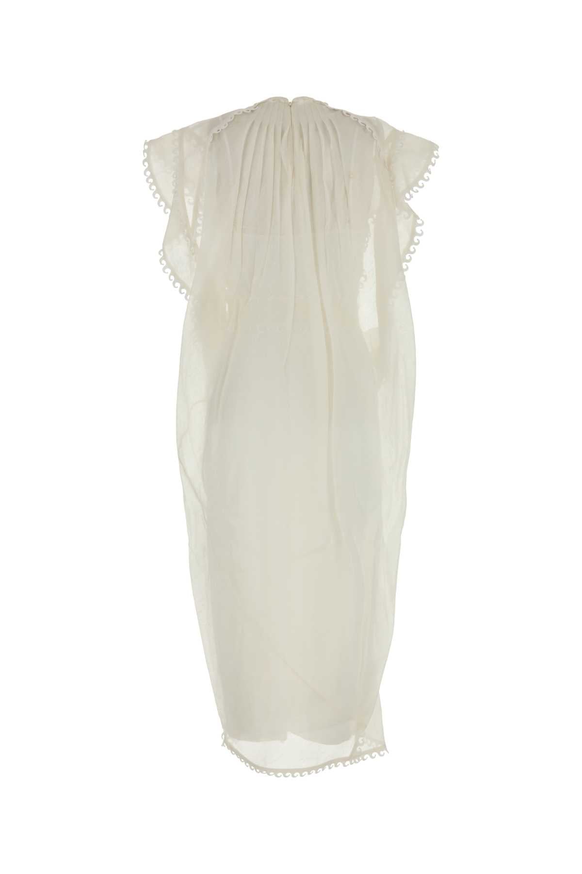 ZIMMERMANN BALANCE WATERFALL DRESS For Women Exterior: 52% Linen 48% Silk Lining: 100% Cotton
