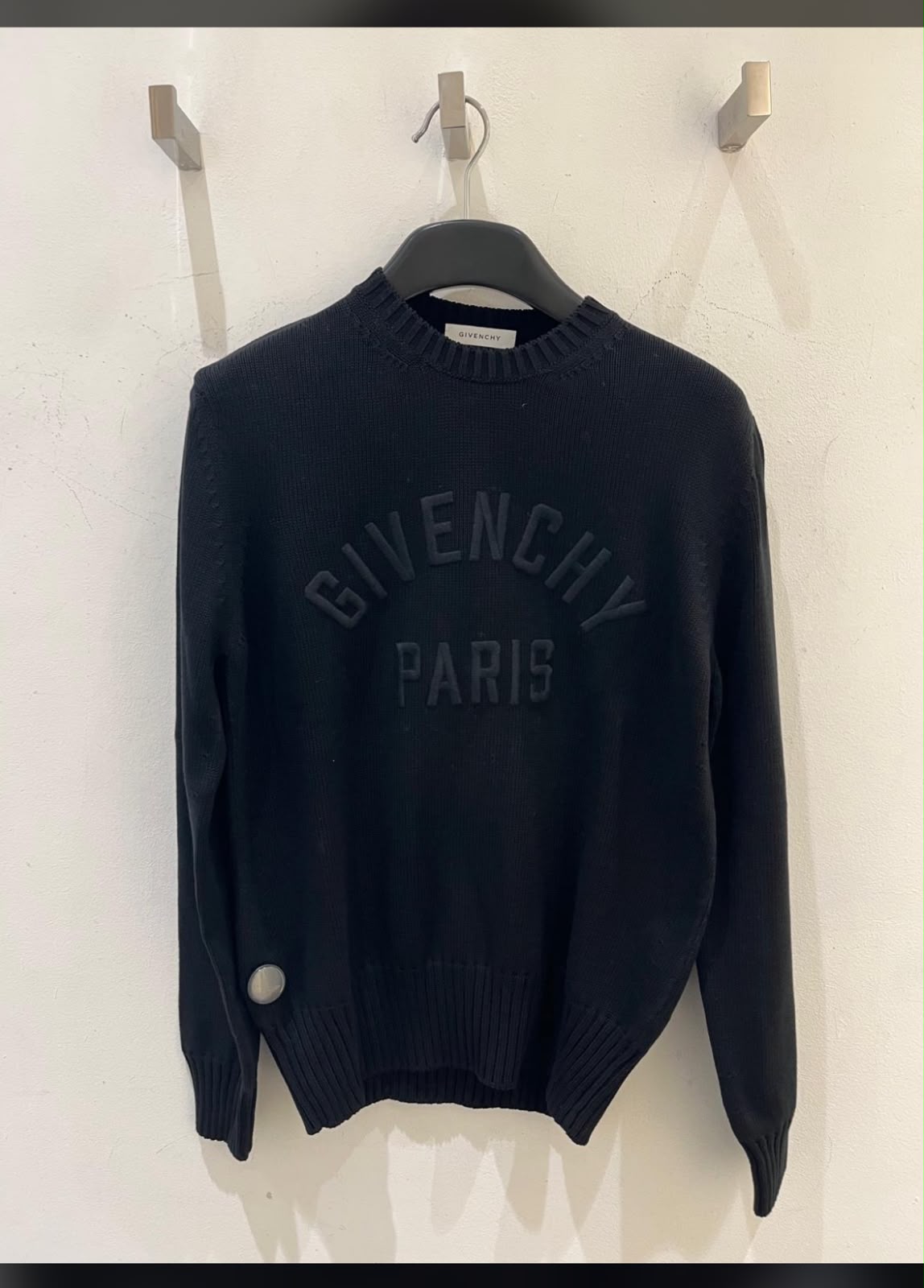 Paris Embossed Logo Sweater