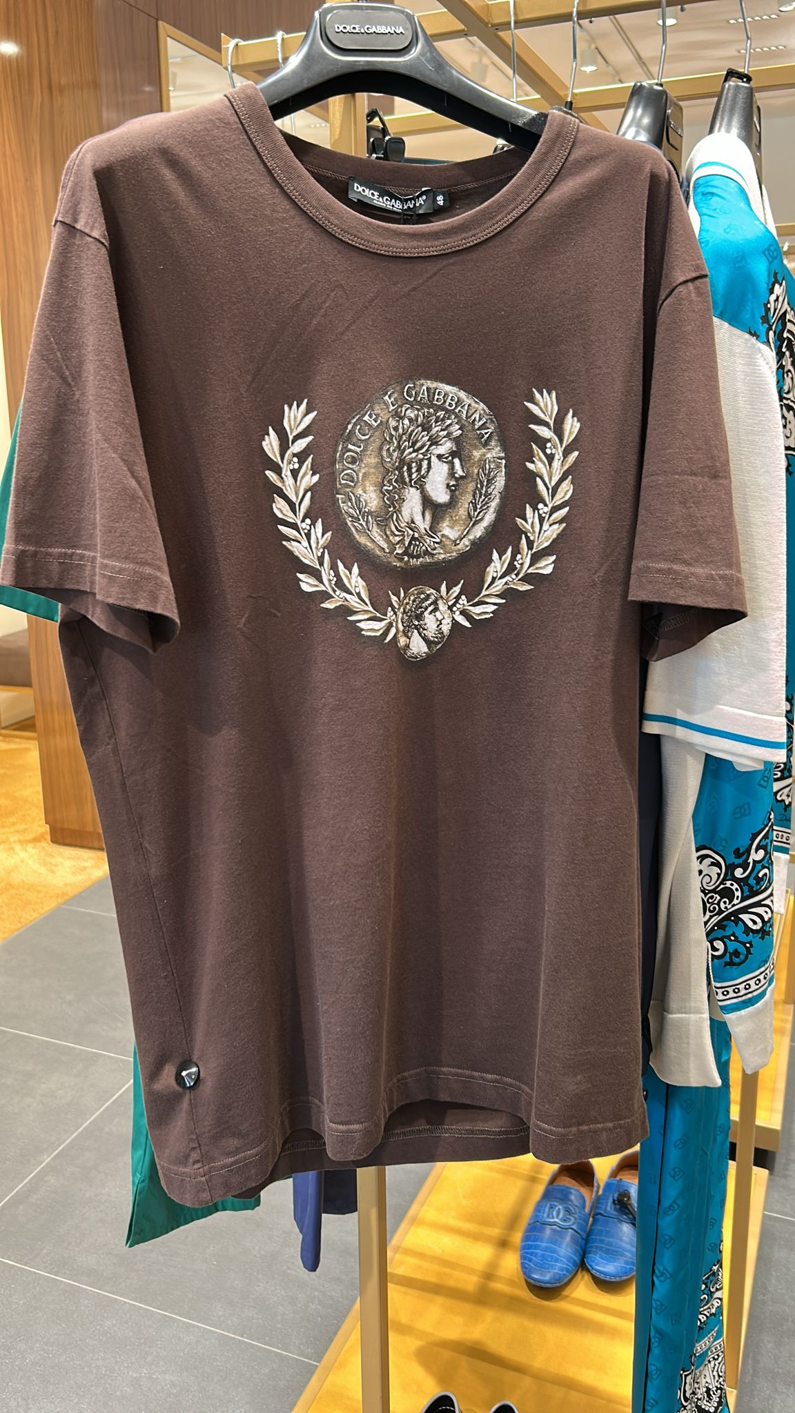 Coin Print Cotton T-Shirt