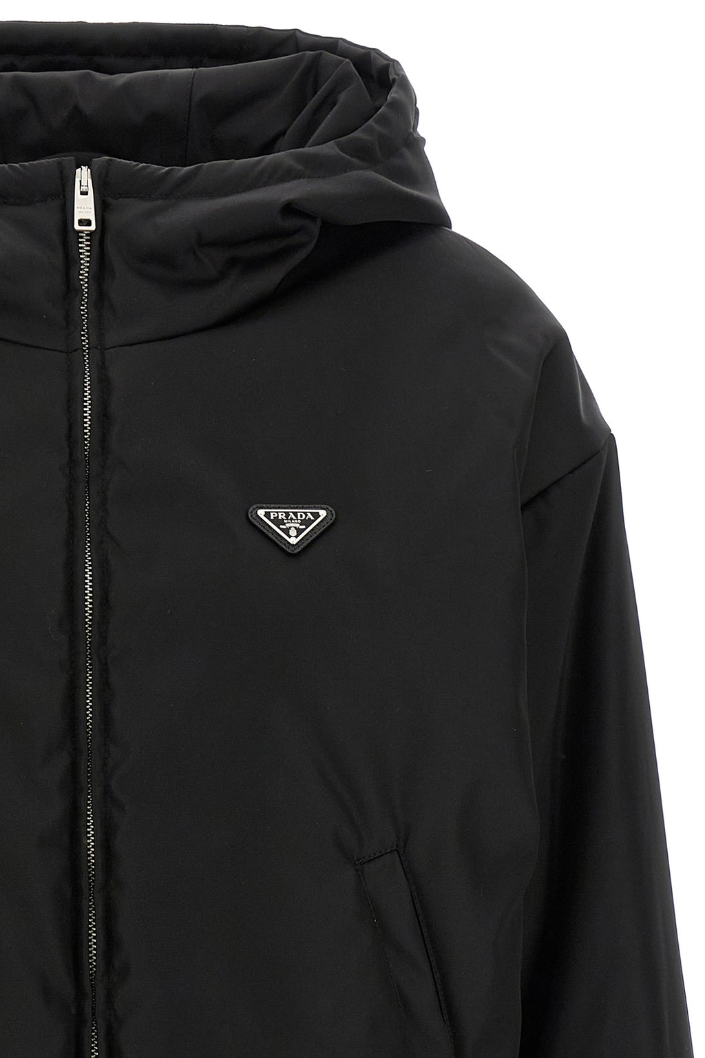 prada Re-Nylon hooded jacket