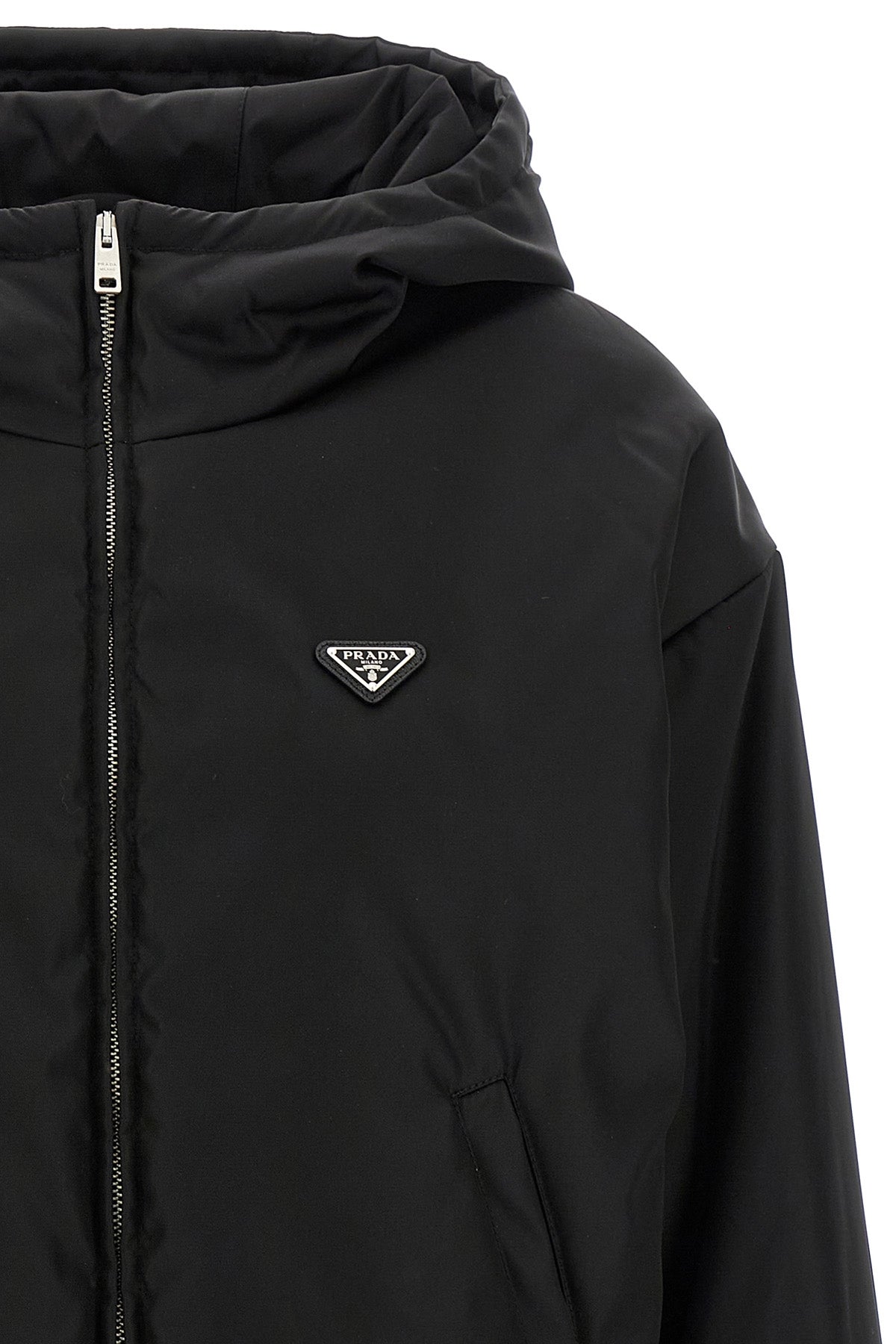 prada Re-Nylon hooded jacket