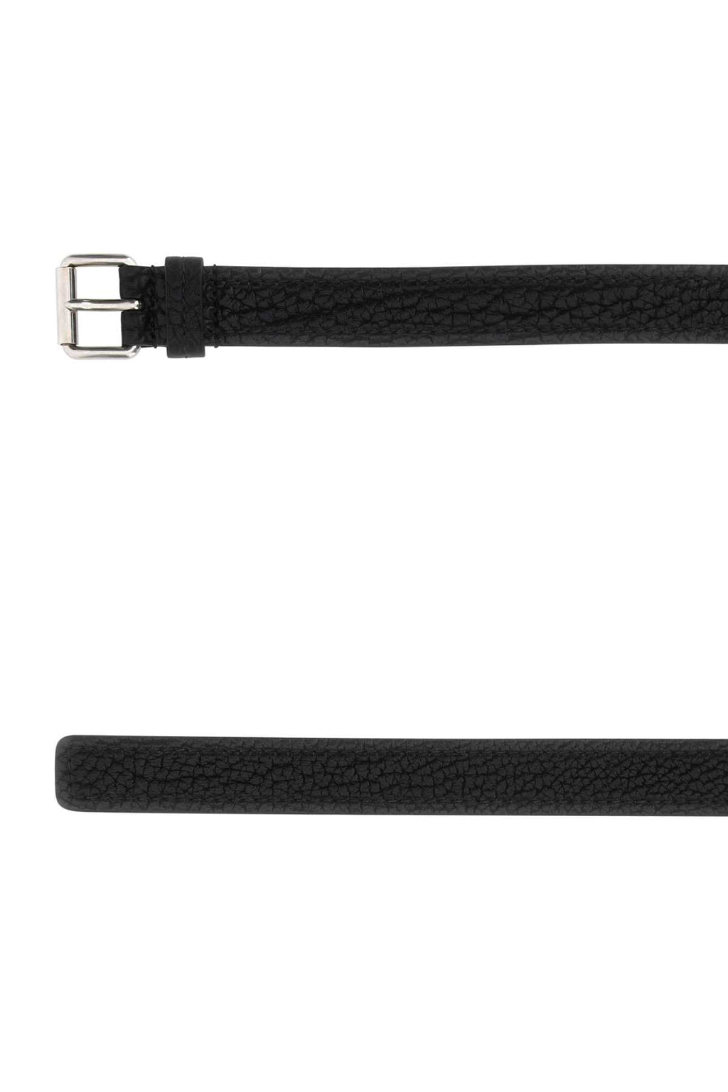 PRADA CINTURA For Men Exterior: 100% Leather Finishing color: Silver