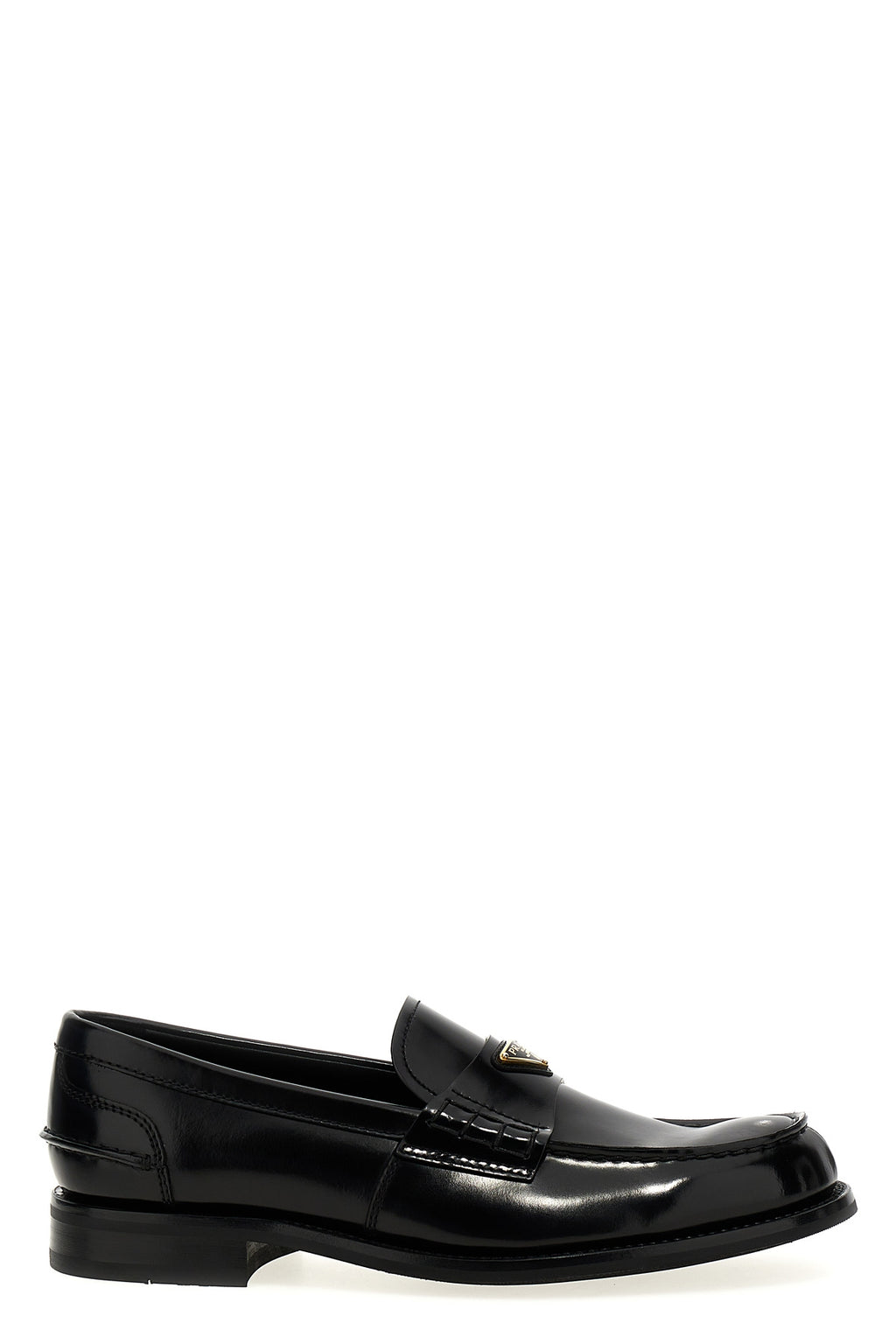 PRADA Logo loafers For Men 100% calfskin leather (Bos Taurus)