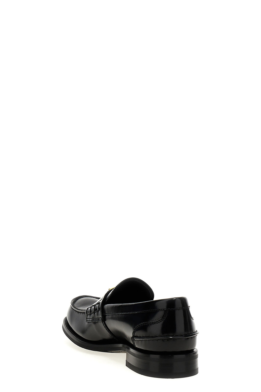 PRADA Logo loafers For Men 100% calfskin leather (Bos Taurus)