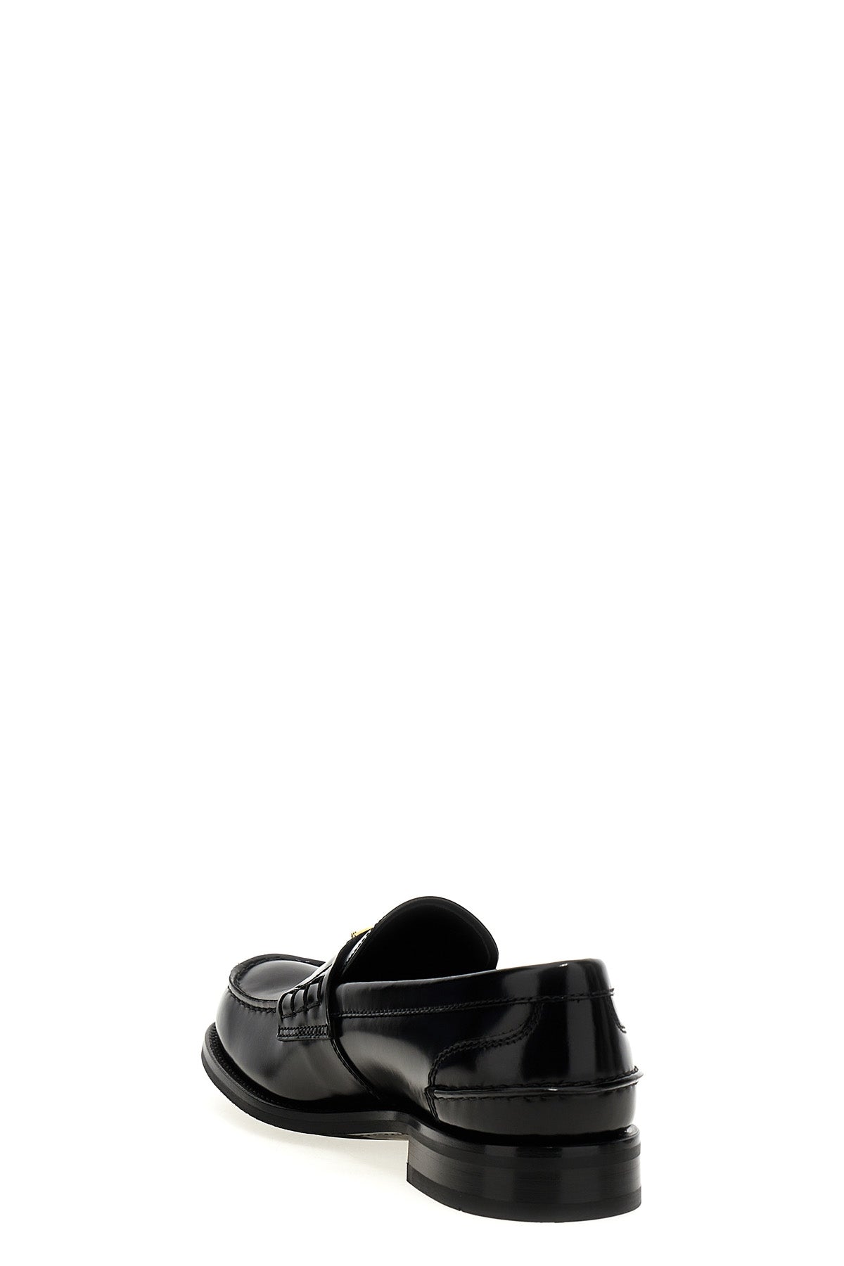 PRADA Logo loafers For Men 100% calfskin leather (Bos Taurus)