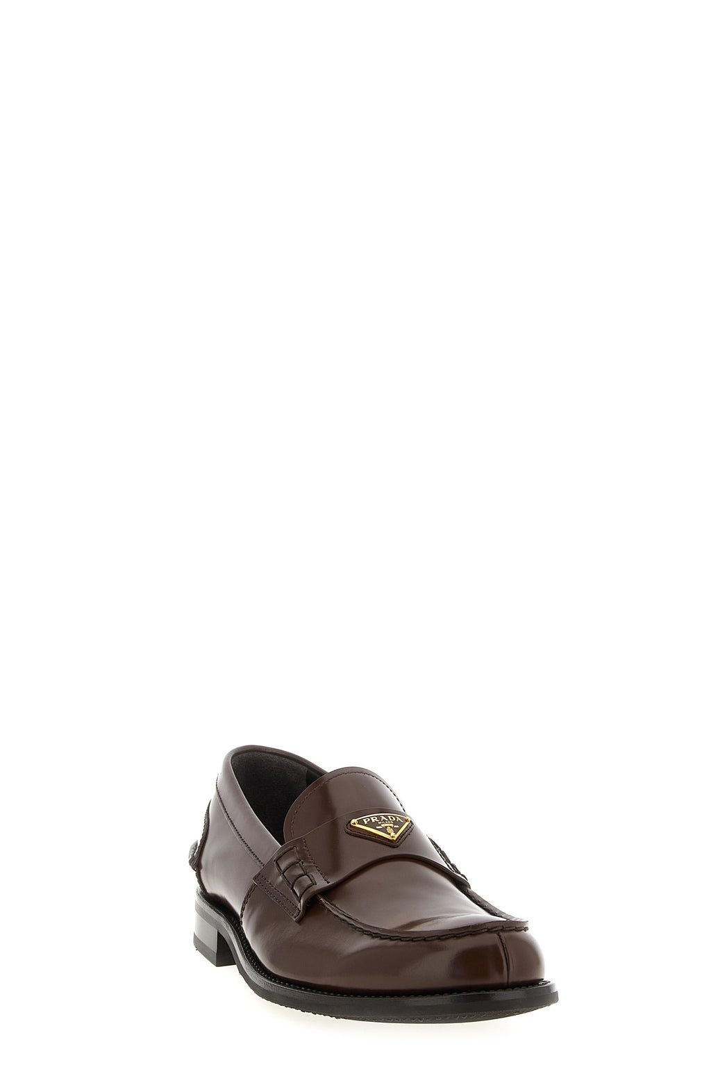 PRADA Logo loafers For Men 100% calfskin leather (Bos Taurus)