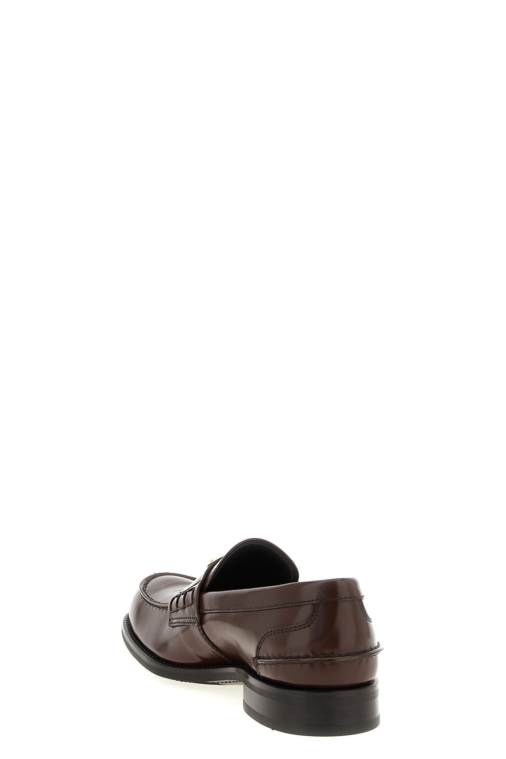 PRADA Logo loafers For Men 100% calfskin leather (Bos Taurus)