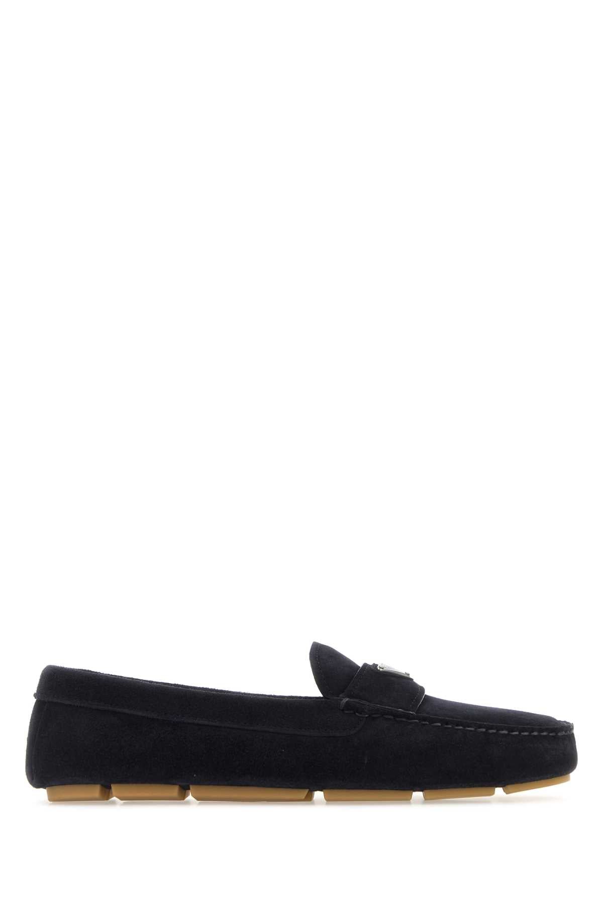 PRADA MOCASSINI For Men Exterior: 100% Suede Interior: 100% Leather Sole: Rubber