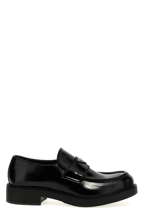 PRADA 'Chocolate' loafers For Men 100% calfskin leather (Bos Taurus)