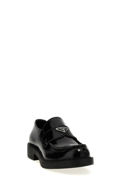 PRADA 'Chocolate' loafers For Men 100% calfskin leather (Bos Taurus)
