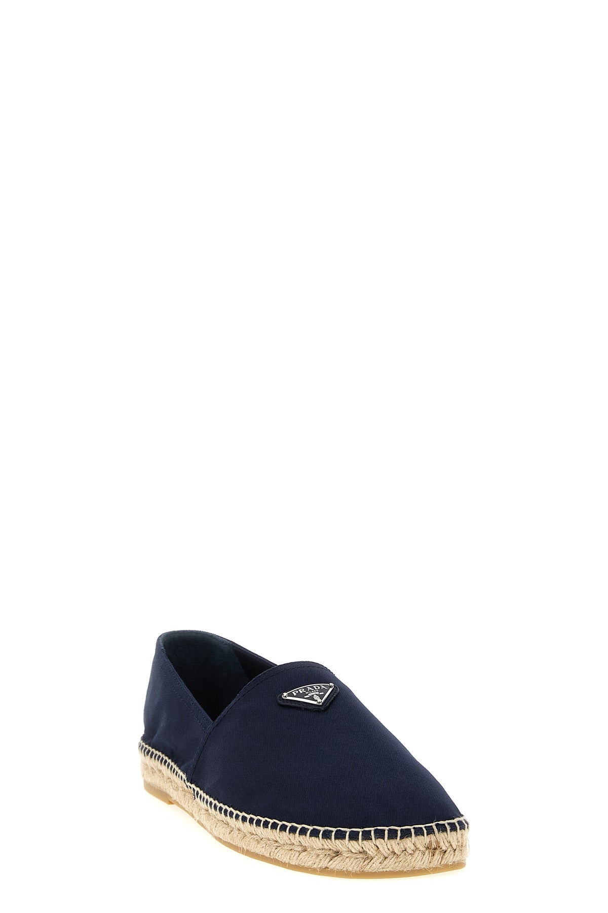 PRADA Logo tringolo espadrilles For Men 100% cotton