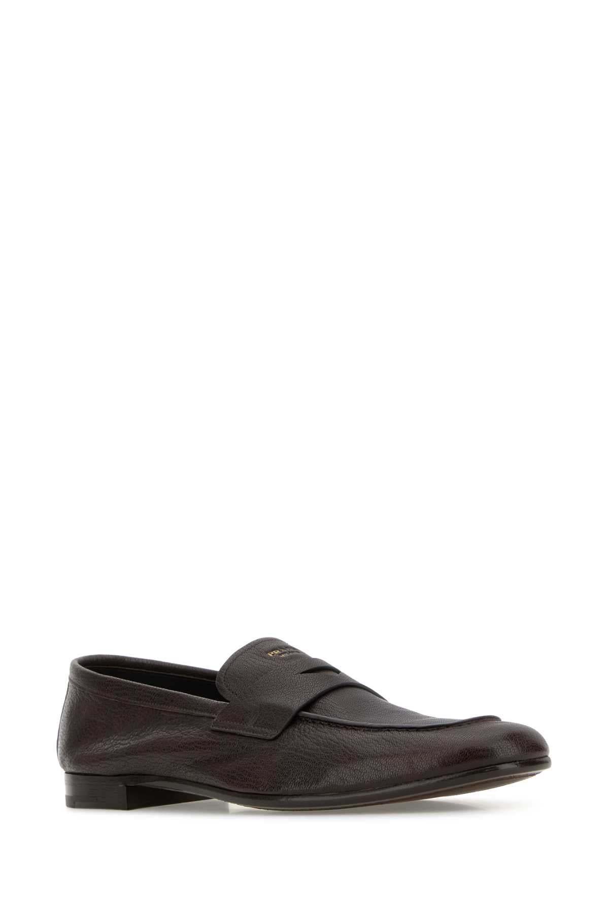 PRADA CALZATURE UOMO For Men Exterior: 100% Ovine leather Interior: 100% Leather Sole: Rubber and Leather