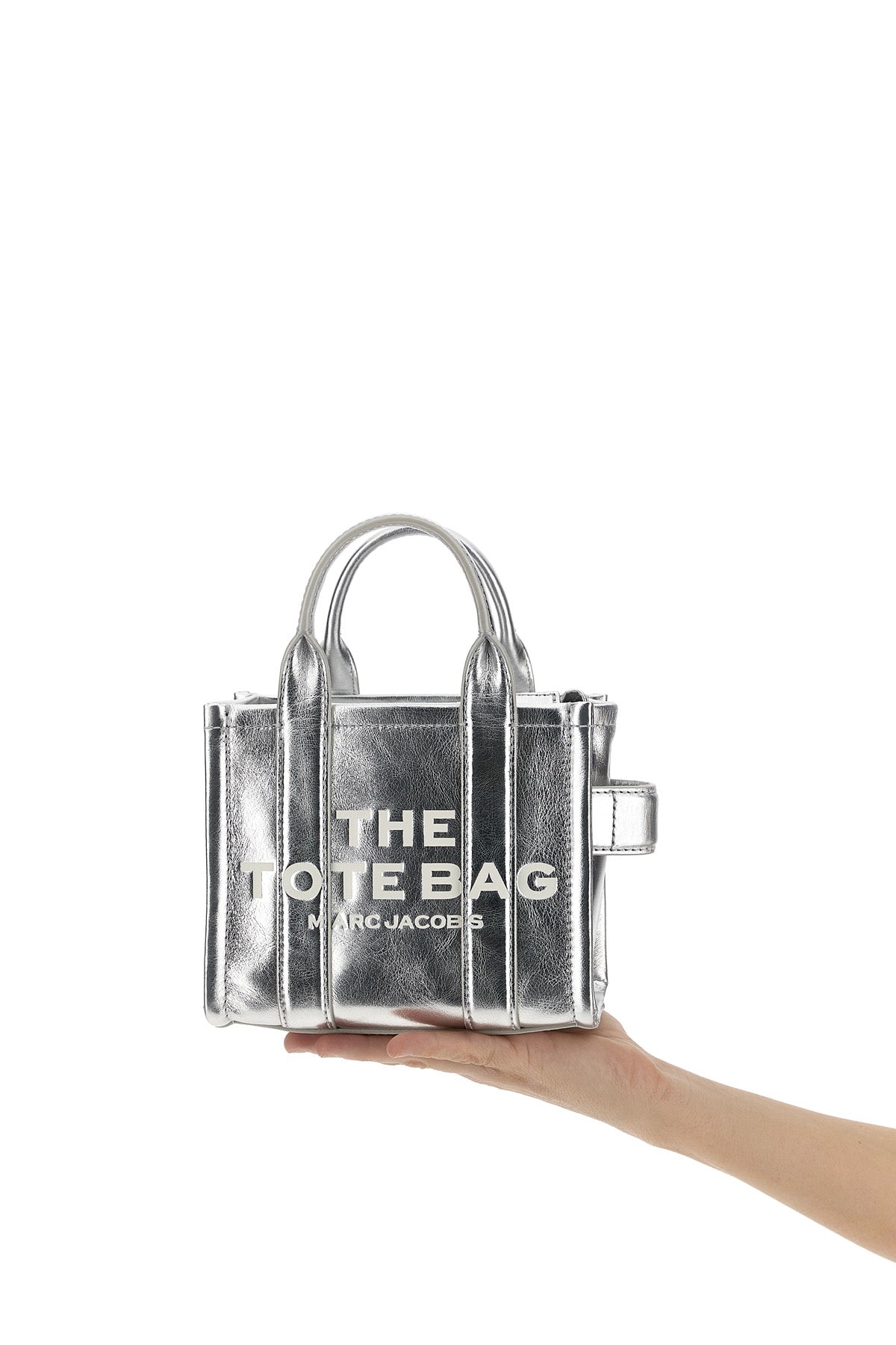 MARC JACOBS 'The Metallic Leather Crossbody Tote' crossbody bag For Women 100% cow leather (bos taurus)