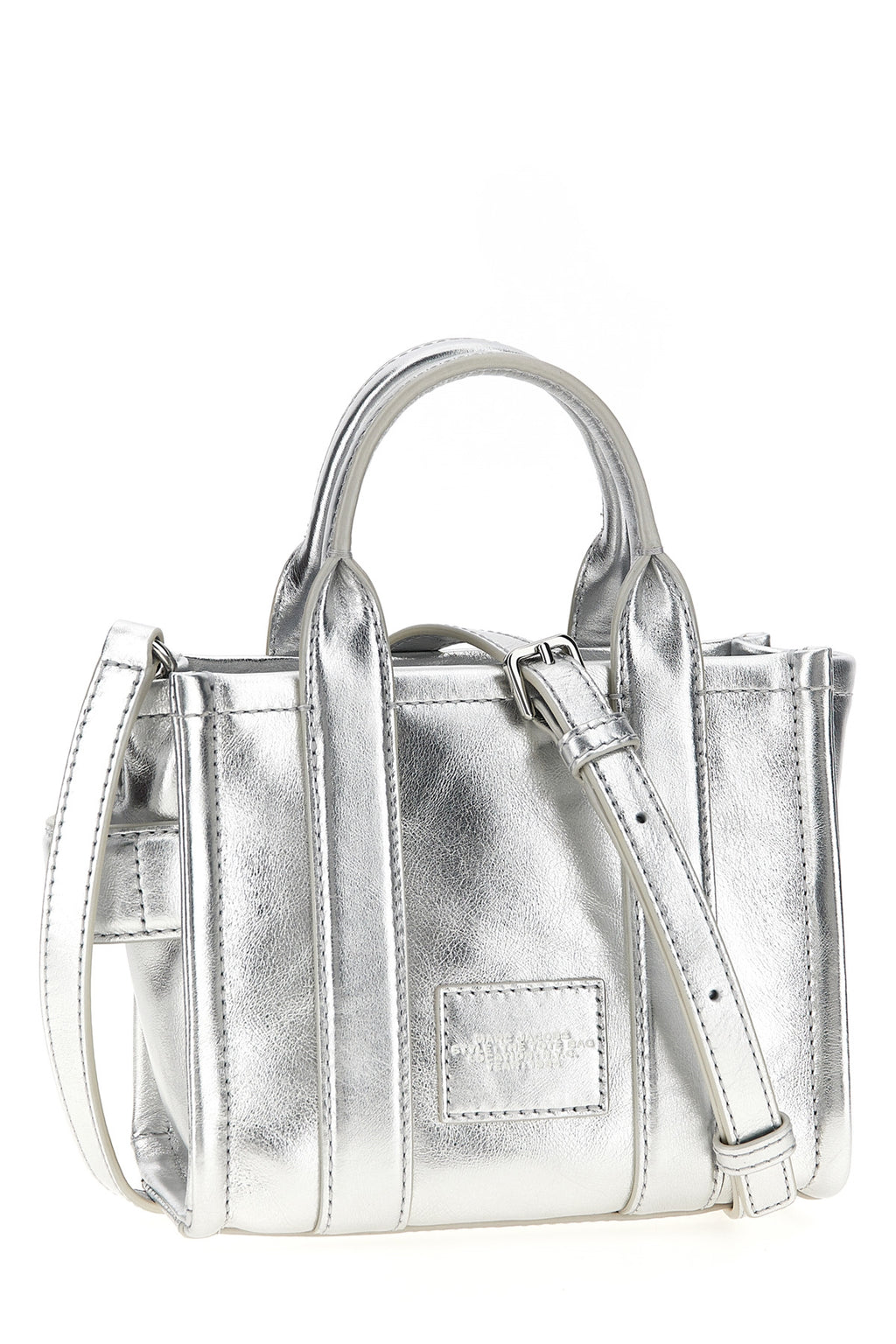 MARC JACOBS 'The Metallic Leather Crossbody Tote' crossbody bag For Women 100% cow leather (bos taurus)