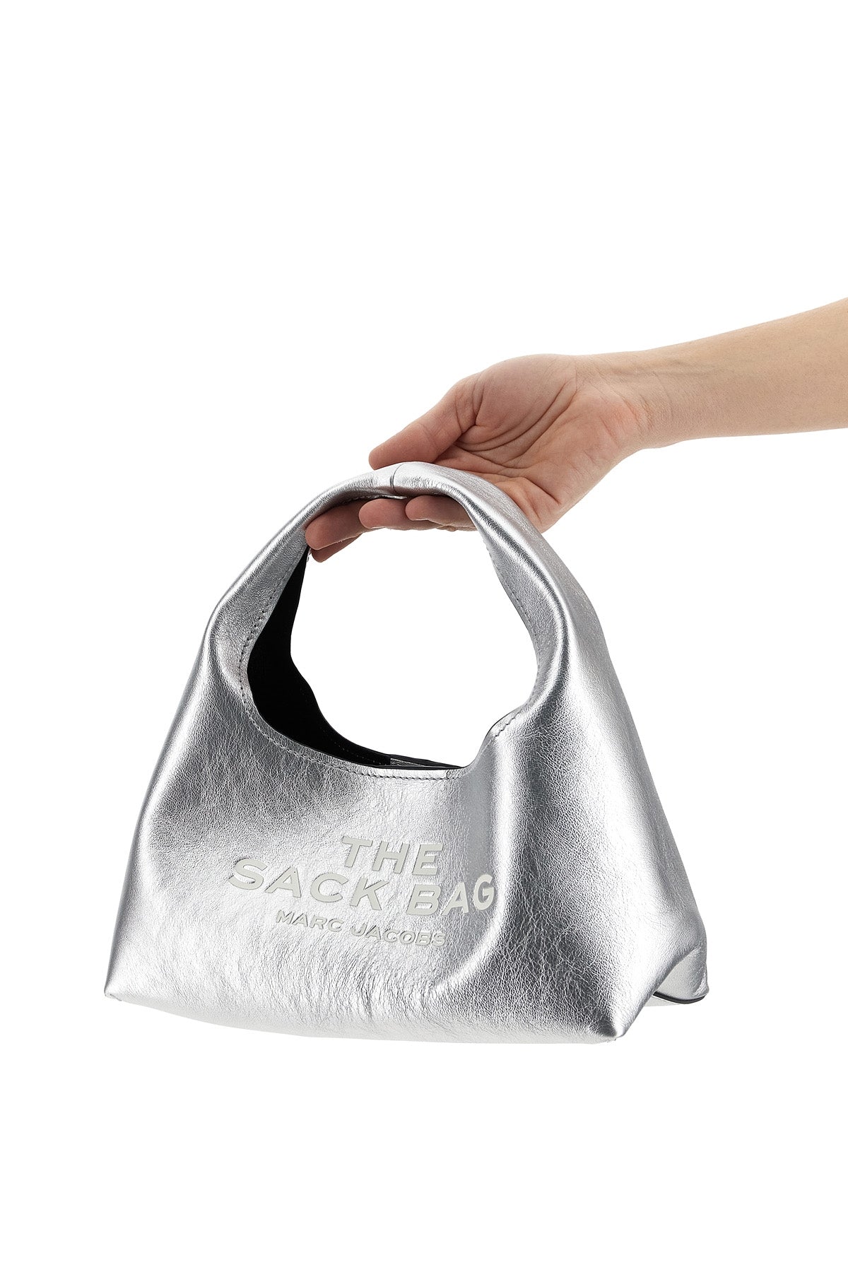 MARC JACOBS 'The Metallic Leather Mini Sack Bag' handbag For Women 100% leather