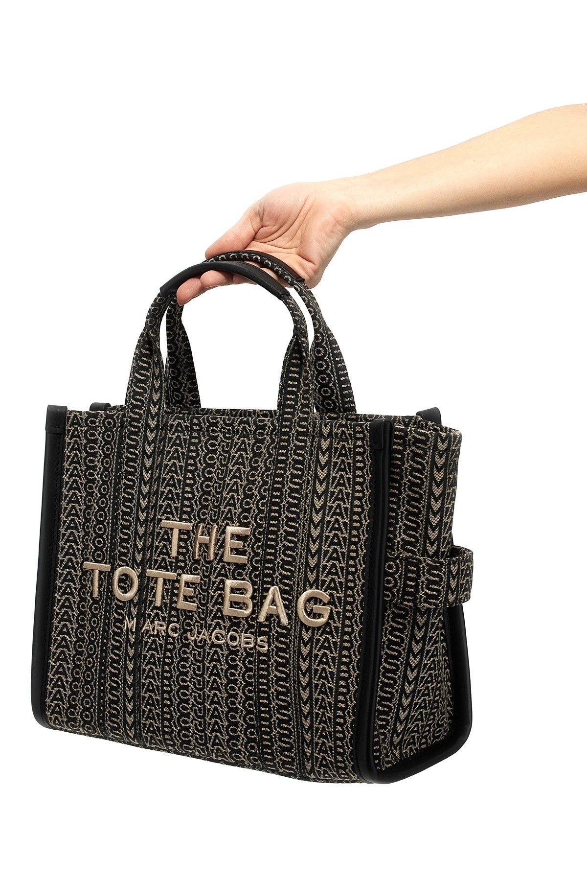 MARC JACOBS 'The Monogram Jacquard Medium Tote' shopping bag For Women 60% cotton, 40% polyester