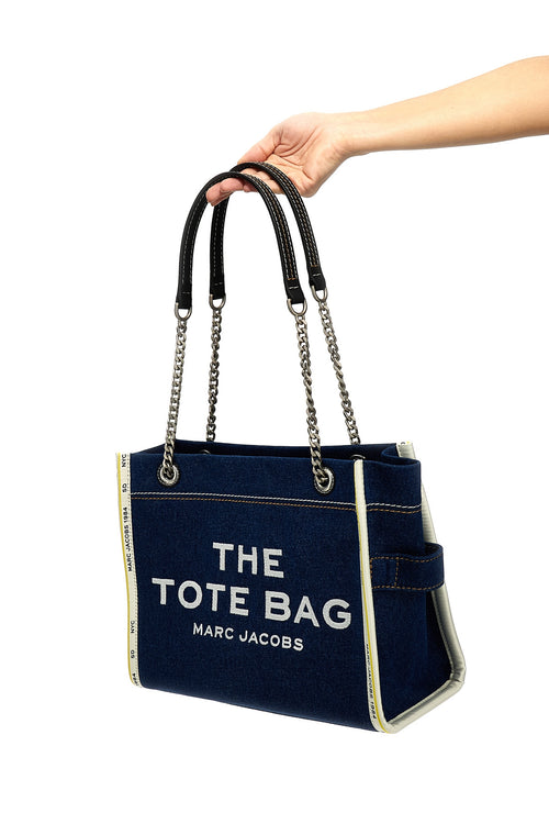 MARC JACOBS 'The Denim Chain Medium Tote' shoulder bag For Women 100% cotton