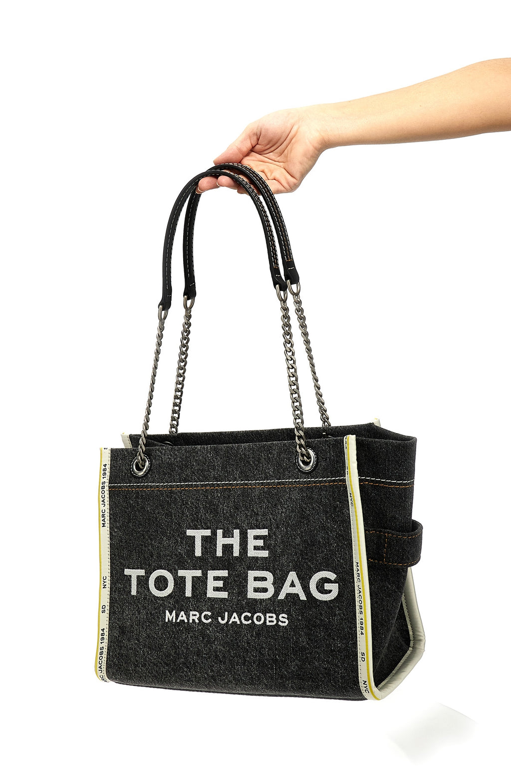 MARC JACOBS 'The Denim Chain Medium Tote' shoulder bag For Women 100% cotton