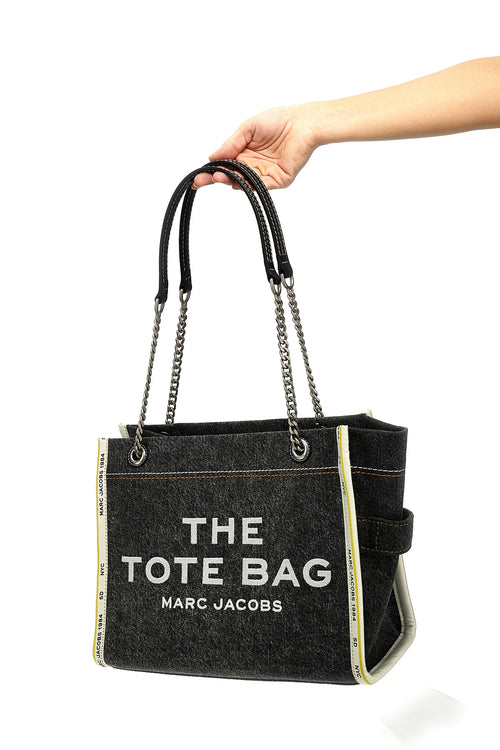 MARC JACOBS 'The Denim Chain Medium Tote' shoulder bag For Women 100% cotton