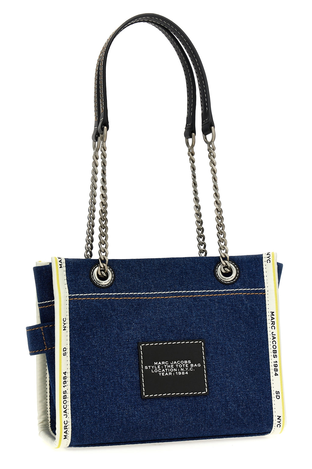 MARC JACOBS 'The Denim Chain Small Tote' shoulder bag For Women 100% cotton