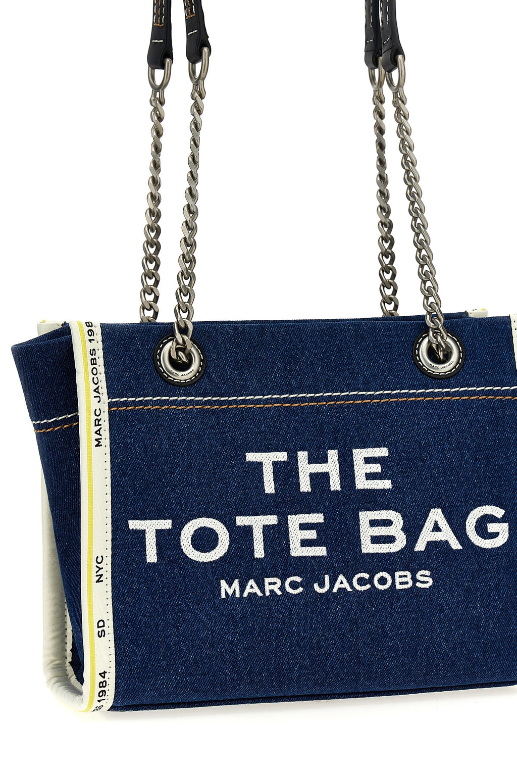 MARC JACOBS 'The Denim Chain Small Tote' shoulder bag For Women 100% cotton