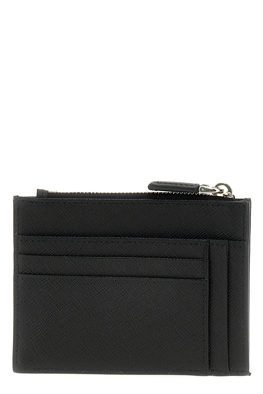 PRADA Saffiano logo card holder For Men 100% bos taurus