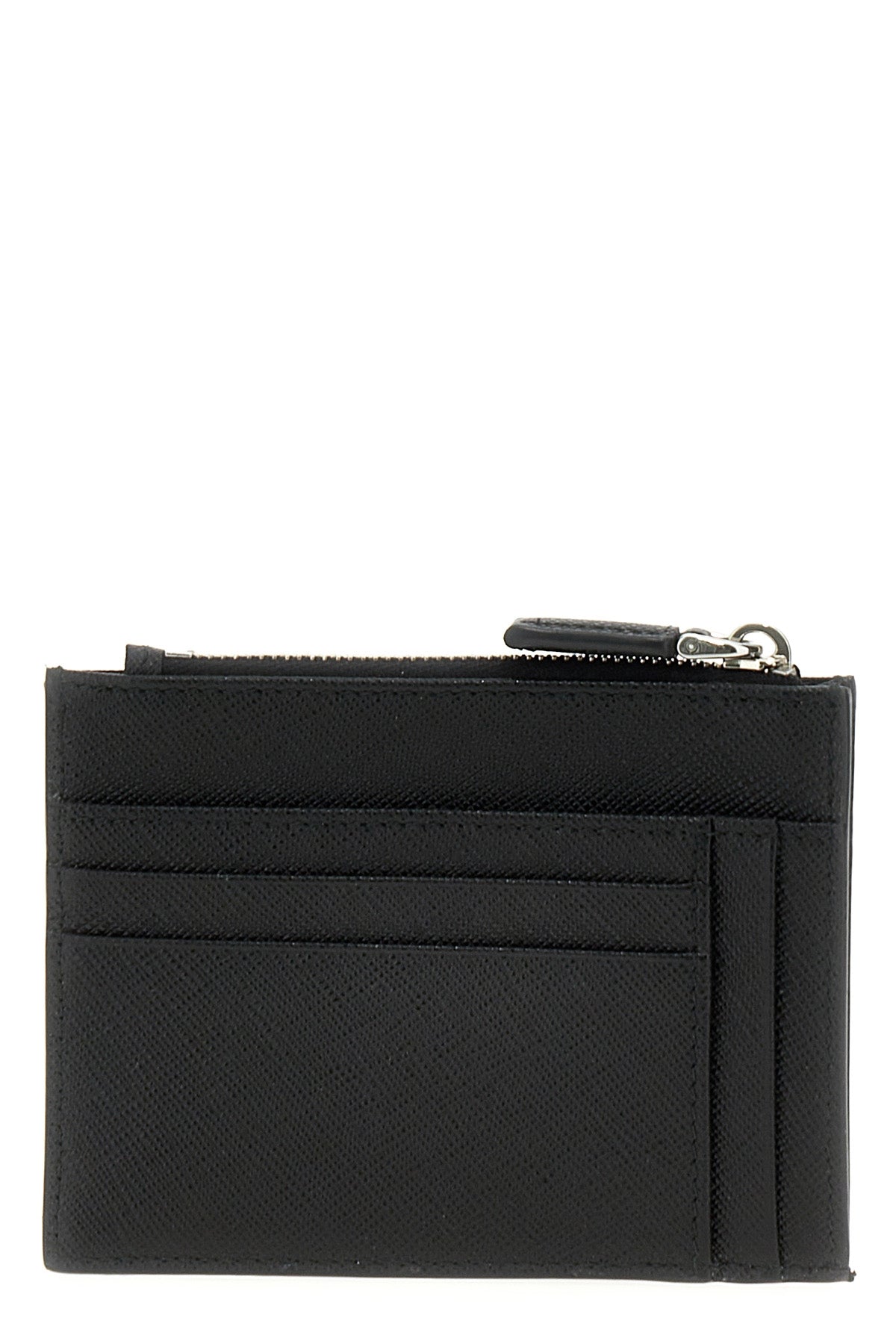 PRADA Saffiano logo card holder For Men 100% bos taurus