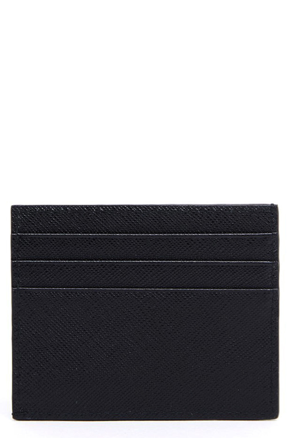 PRADA Logo card holder For Men 100% calf leather (bos taurus)