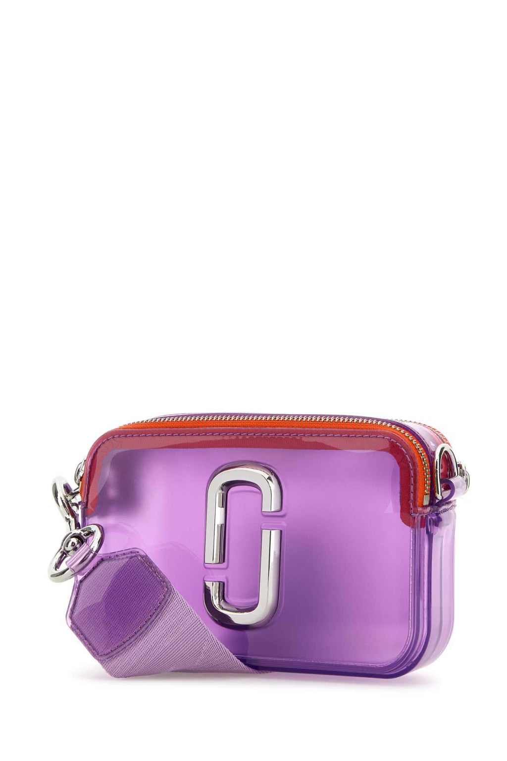 MARC JACOBS THE SNAPSHOT For Women Exterior: 100% PVC Lining: 100% Fabric Finishing: Silver metal