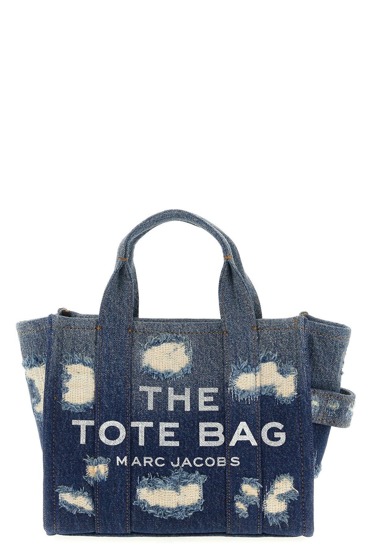 MARC JACOBS 'The Rip And Repair Denim Small Tote' shopping bag For Women 100% cotton