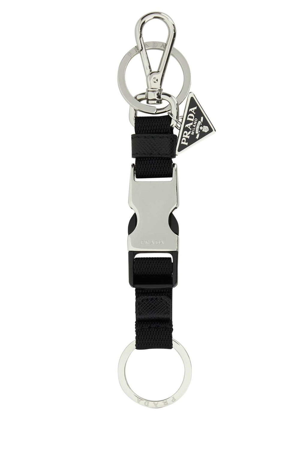 PRADA PORTACHIAVI For Men 100%ACCIAIO-100%POLIAMMIDERICICLAT