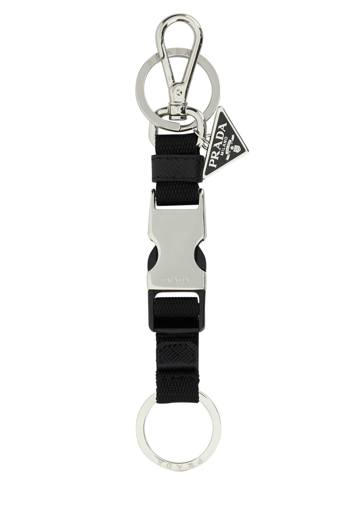 PRADA PORTACHIAVI For Men 100%ACCIAIO-100%POLIAMMIDERICICLAT