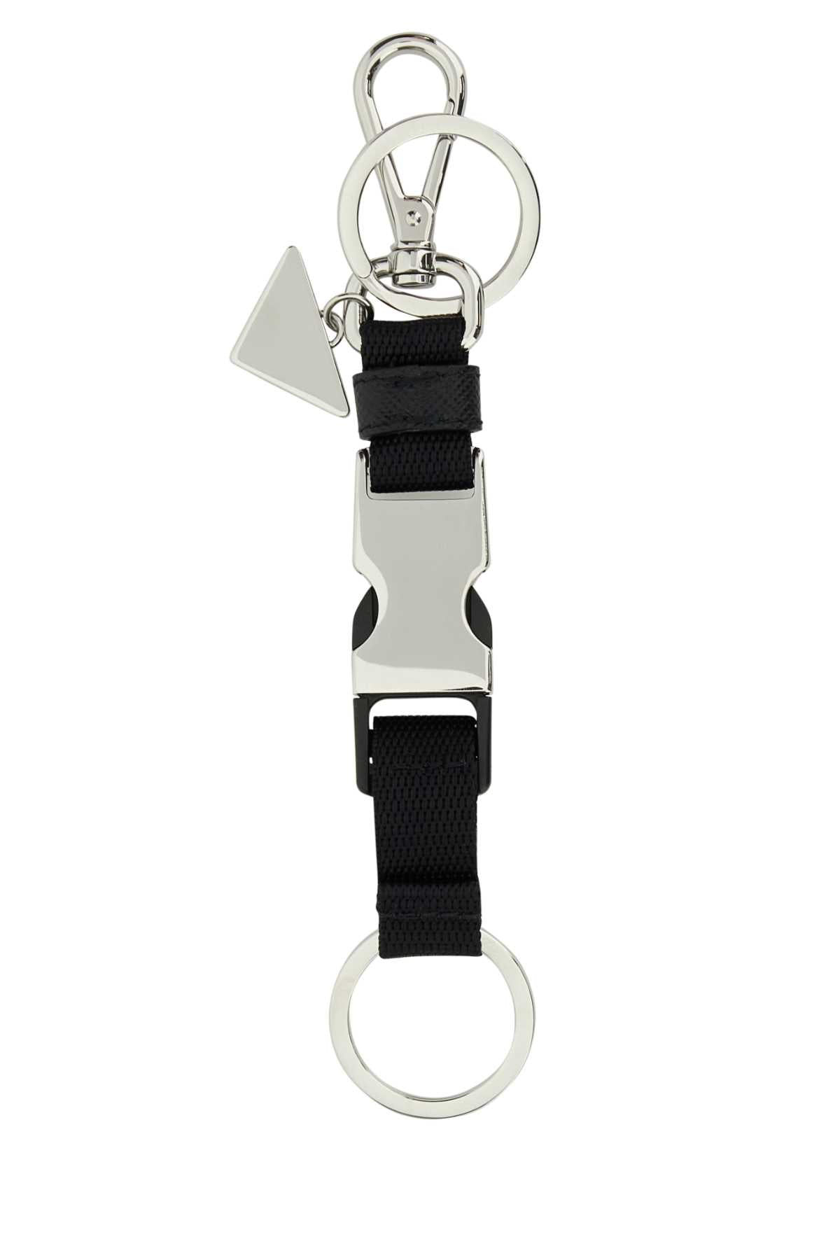 PRADA PORTACHIAVI For Men 100%ACCIAIO-100%POLIAMMIDERICICLAT