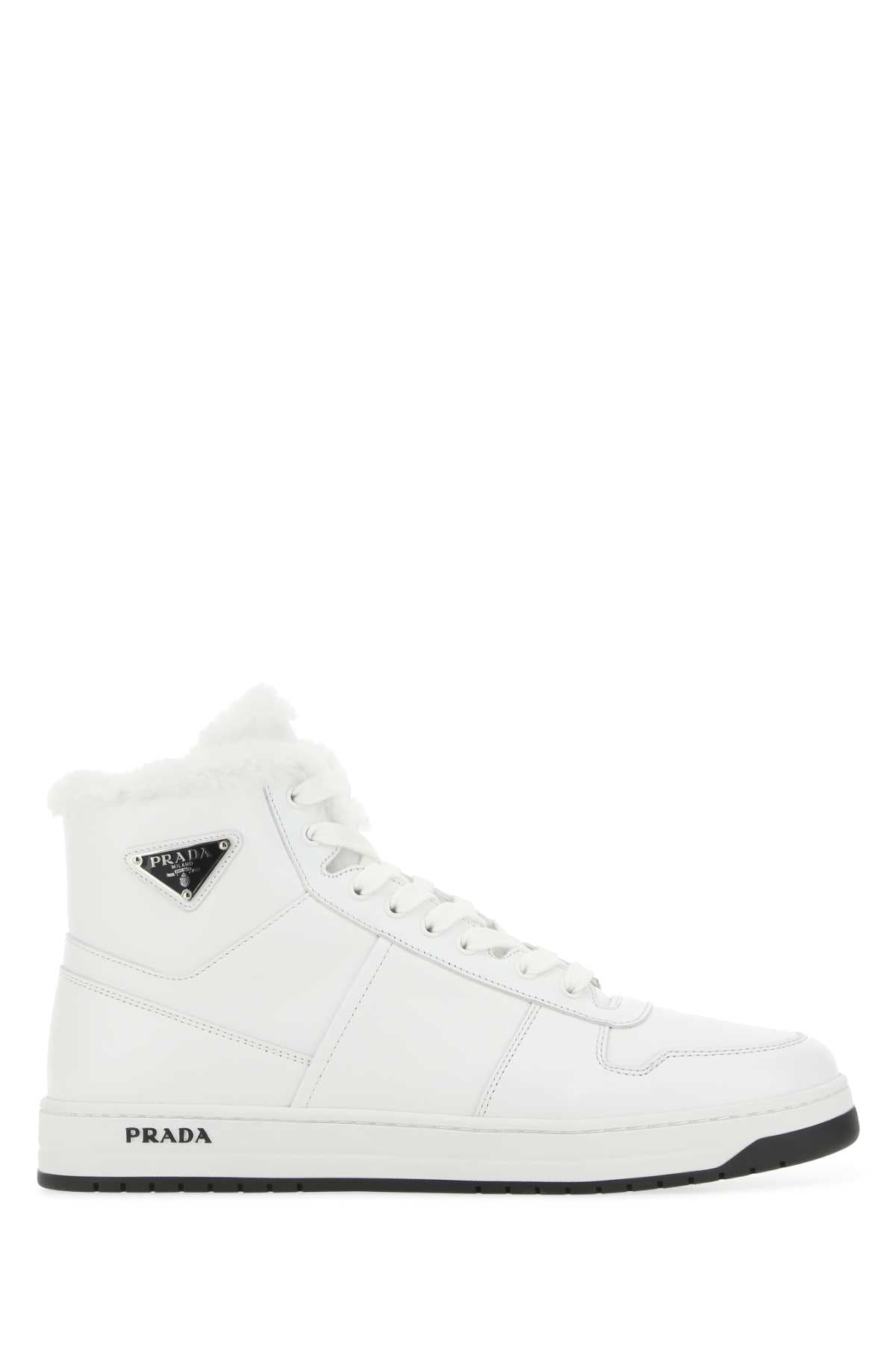 PRADA SNEAKERS For Men Exterior: 100% Leather Interior: 100% Fabric Sole: Rubber