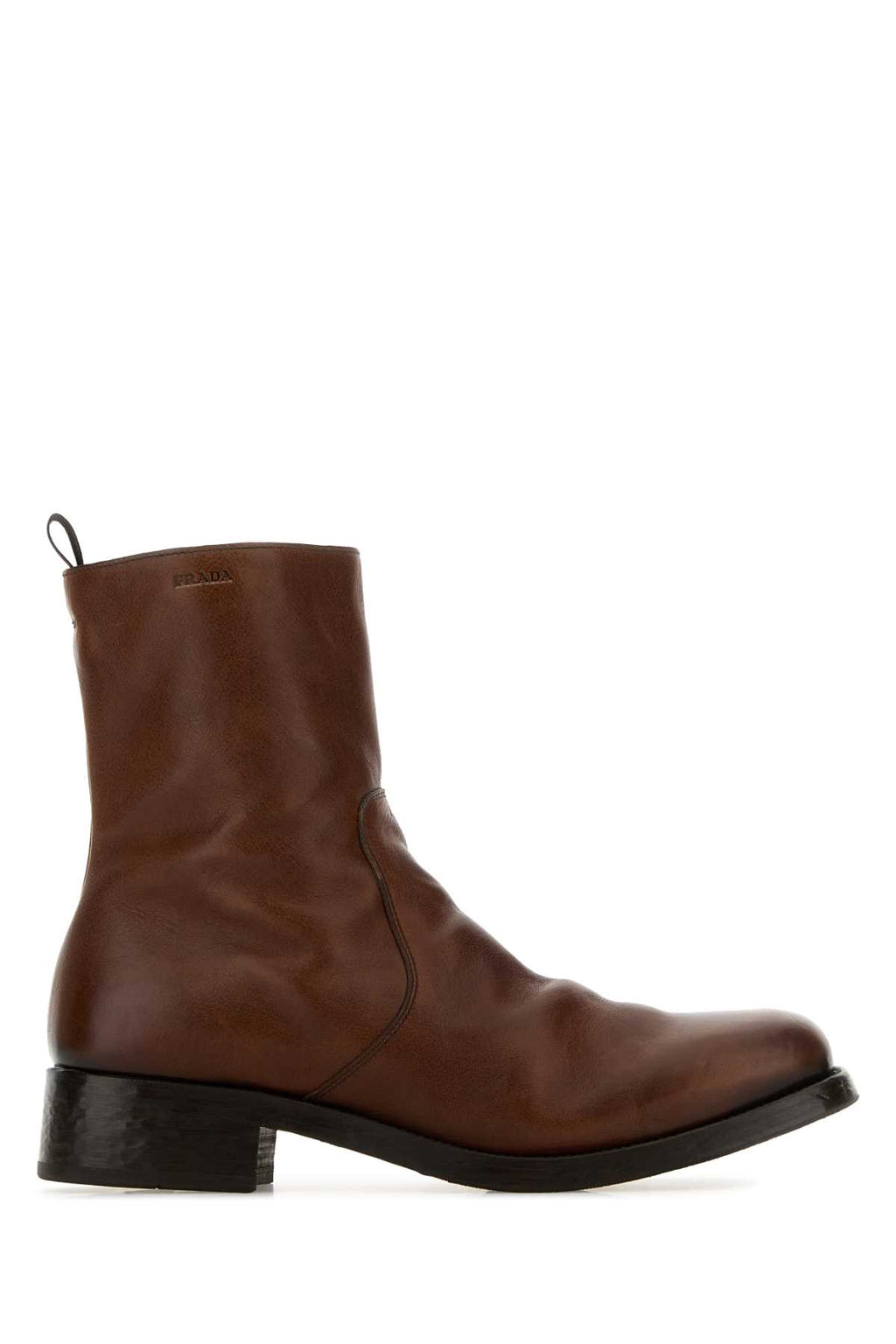 PRADA CALZATURE UOMO For Men Exterior: 100% Calf Interior: 100% Leather Sole: Rubber