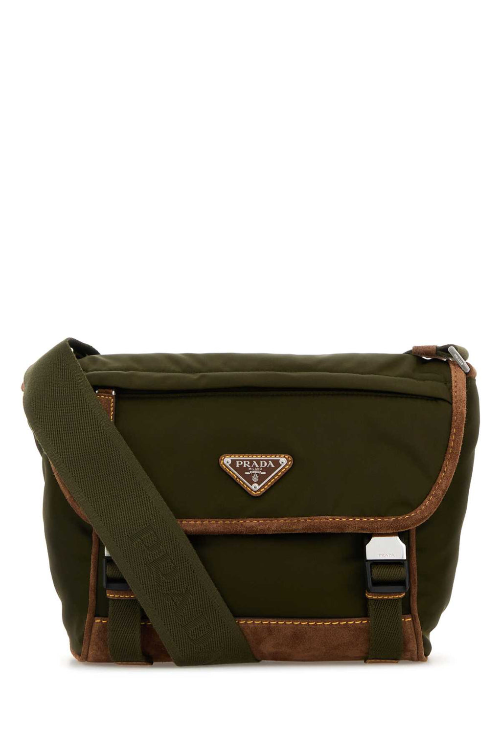 PRADA TESSUTO+PELLE For Men 100%POLIAMMIDERICICLATA-100%VITELLO