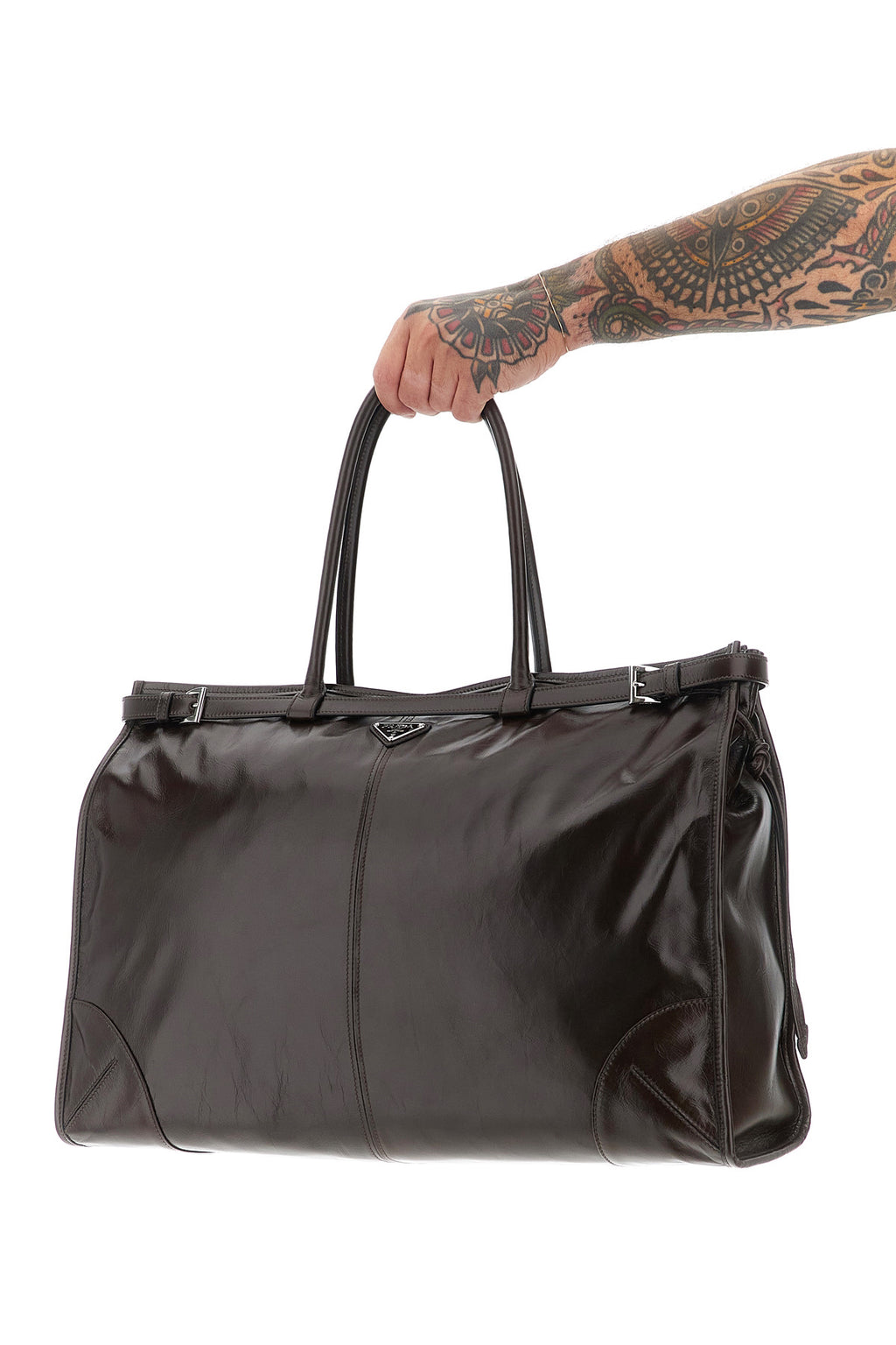 PRADA 'Prada Bonnie' shopping bag For Men 100% calfskin leather (Bos Taurus)