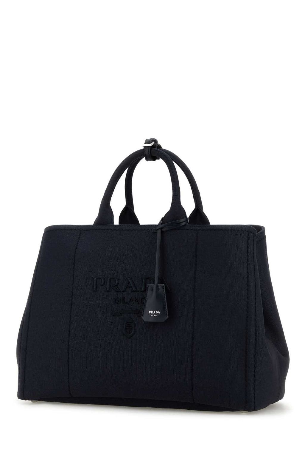 PRADA TESSUTO For Men Exterior: 100% Fabric Lining: 100% Fabric Finishing: Silver metal