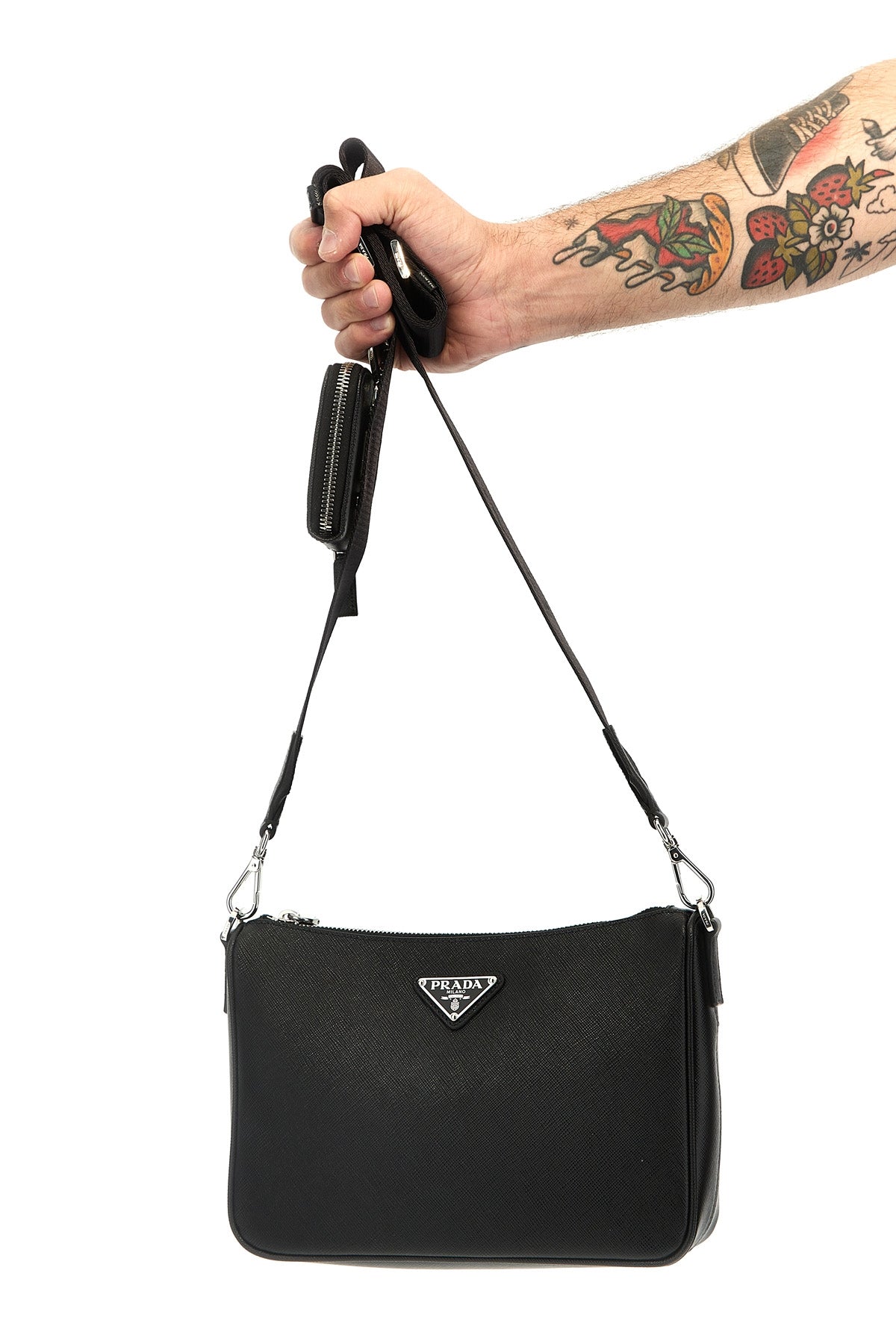 PRADA Re-Nylon & Saffiano crossbody bag For Men null