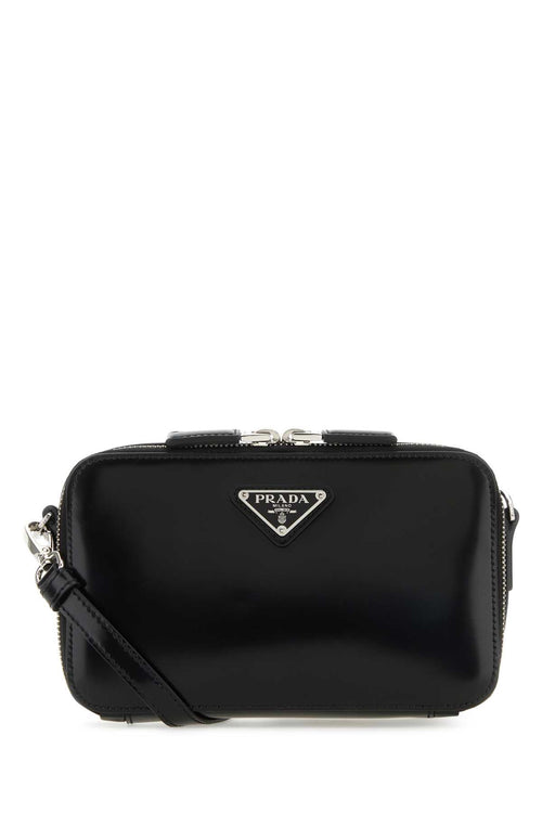 PRADA BORSA For Men Exterior: 100% Leather Lining: 100% Re-Nylon Finishing: Silver metal