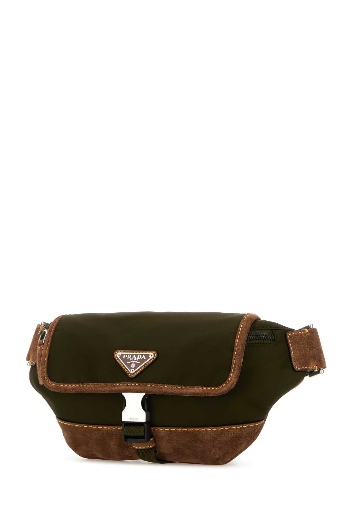 PRADA TESSUTO+PELLE For Men 100%POLIAMMIDERICICLATA-100%VITELLO