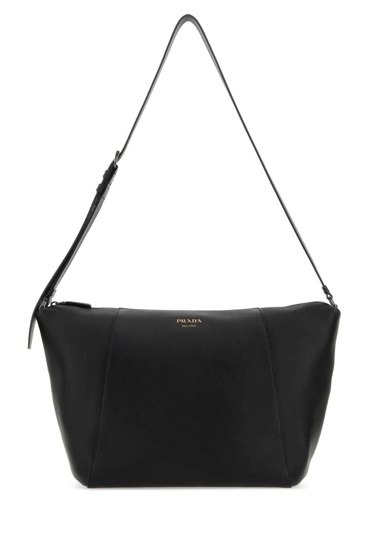 PRADA PELLE For Men Exterior: 100% Leather Lining: 100% Fabric Finishing: Silver metal