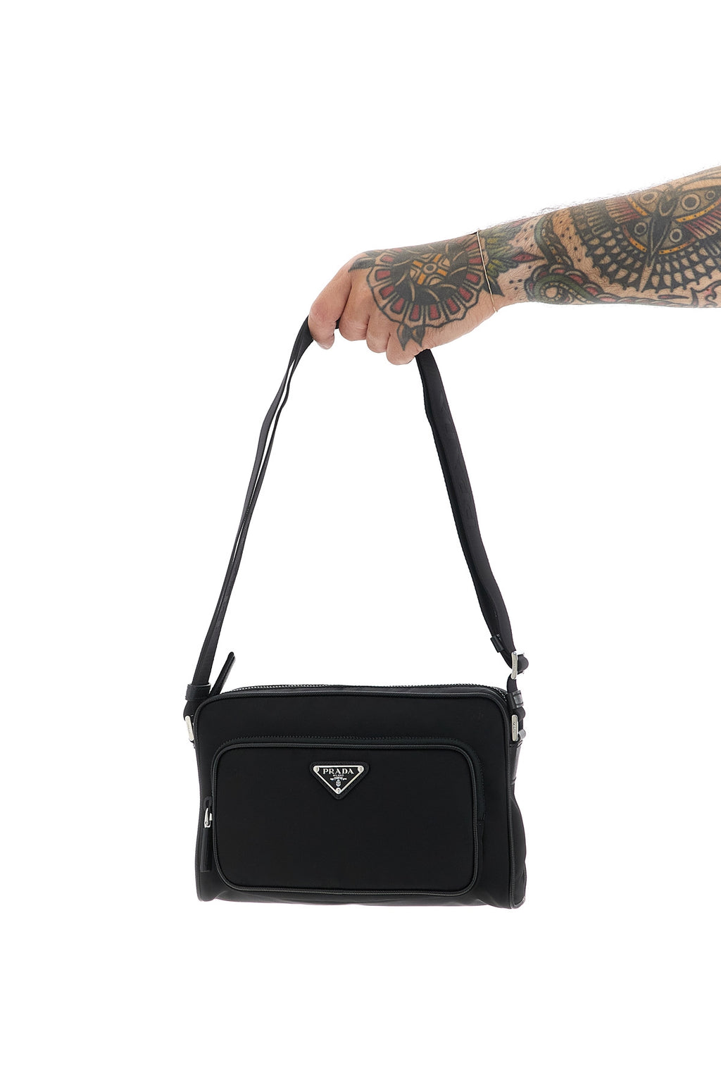 PRADA Re-Nylon medium shoulder bag For Men 100% recycled polyamide