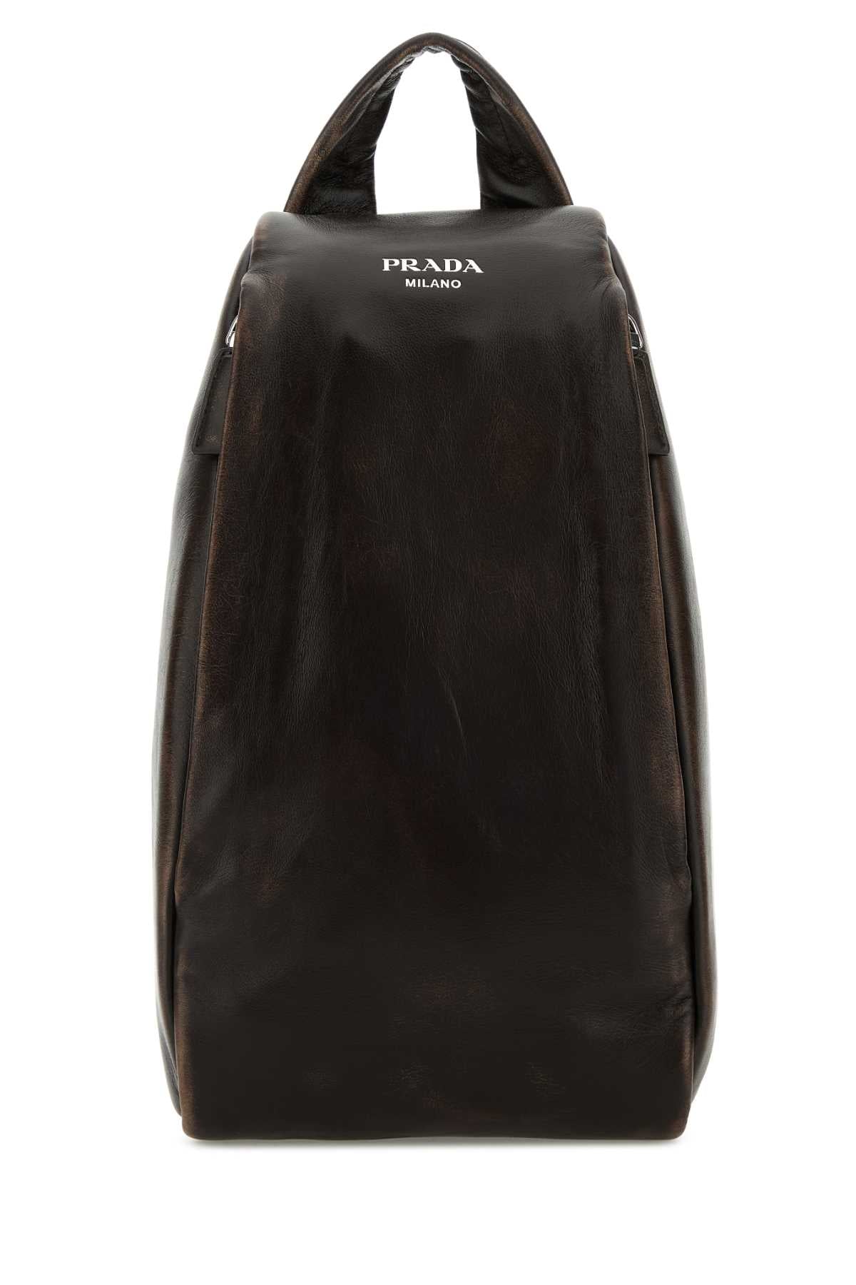 PRADA NAPPA VINTAGE For Men Exterior: 100% Nappa leather Lining: 100% Leather Finishing: Silver metal